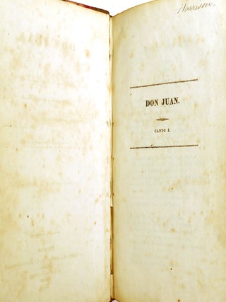 DON JUAN; An Exact Copy Form the Quarto Edition