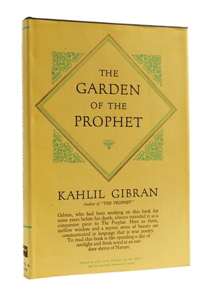 Item #187370 THE GARDEN OF THE PROPHET. Kahlil Gibran