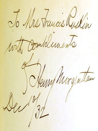 AMBASSADOR MORGENTHAU'S STORY SIGNED