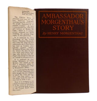 AMBASSADOR MORGENTHAU'S STORY SIGNED