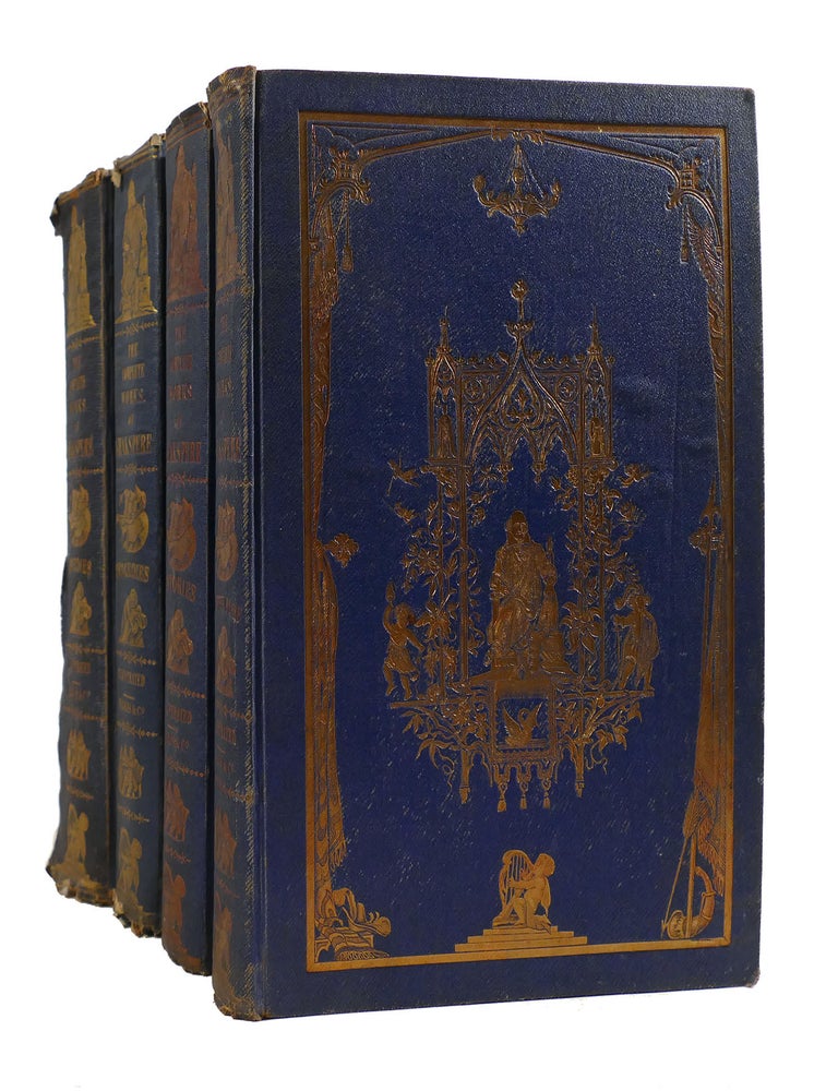 Item #187522 THE COMPLETE WORKS OF SHAKSPERE REVISED FROM THE ORIGINAL EDITIONS FOUR VOLUME SET; Histories, Comedies, Tragedies, Doubtful Plays. Henry Tyrrell William Shakespeare, J. O. Halliwell.