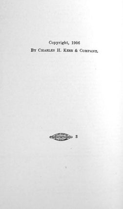 CAPITAL: A CRITIQUE OF POLITICAL ECONOMY IN 3 VOLUMES; Vol. I Capitalistic Production, Vol. II Capitalistic Circulation, Vol. III Capitalist Production As a Whole