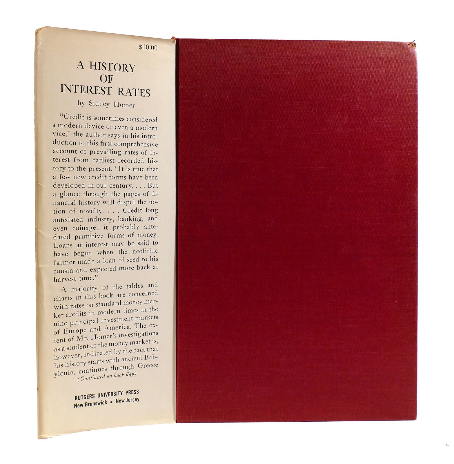 A HISTORY OF INTEREST RATES; 2000 B. C. to the Present | Sidney Homer ...
