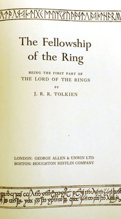 THE LORD OF THE RINGS - THE FELLOWSHIP OF THE RING, THE TWO TOWERS, THE RETURN OF THE KING