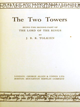 THE LORD OF THE RINGS - THE FELLOWSHIP OF THE RING, THE TWO TOWERS, THE RETURN OF THE KING