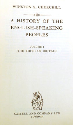 A HISTORY OF THE ENGLISH-SPEAKING PEOPLES 4 VOLUME SET