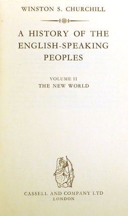 A HISTORY OF THE ENGLISH-SPEAKING PEOPLES 4 VOLUME SET