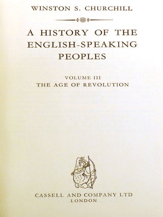A HISTORY OF THE ENGLISH-SPEAKING PEOPLES 4 VOLUME SET