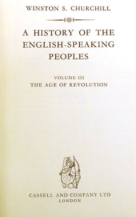 A HISTORY OF THE ENGLISH-SPEAKING PEOPLES 4 VOLUME SET