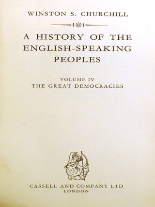 A HISTORY OF THE ENGLISH-SPEAKING PEOPLES 4 VOLUME SET