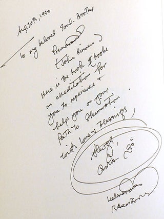 MEDITATION; The First and Last Freedom Signed