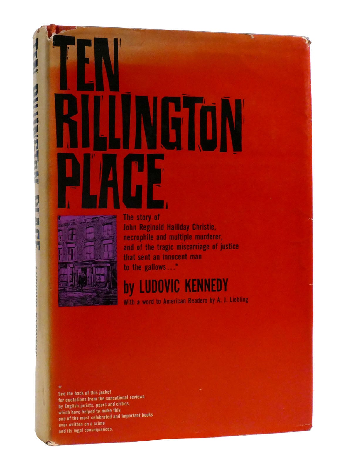 10 Rillington Place Book THE RILLINGTON PLACE | Ludovic Kennedy | 1st U.S. Edition; First Printing