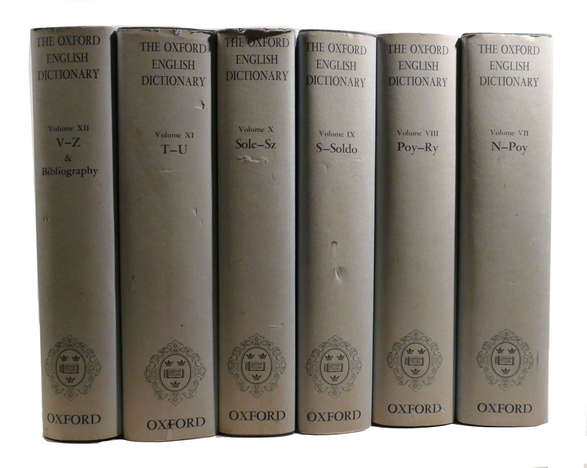 THE OXFORD ENGLISH DICTIONARY: 13 VOLUME SET Being a Corrected Re-Issue  with an Introduction, Supplement, and Bibliography by Henry Bradley James  A. ...