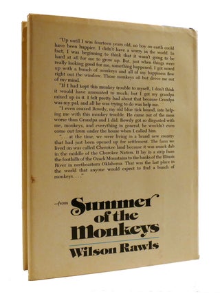 SUMMER OF THE MONKEYS; Signed