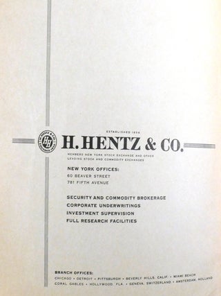 WALL STREET 1955; Investment Careers Procedures & Precepts