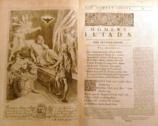 THE ILIAD AND THE ODYSSEY; Homer His Odysses and Iliad Translated, Adorn'd with Sculpture, and Illustrated with Annotations, by John Ogilby, Esq.