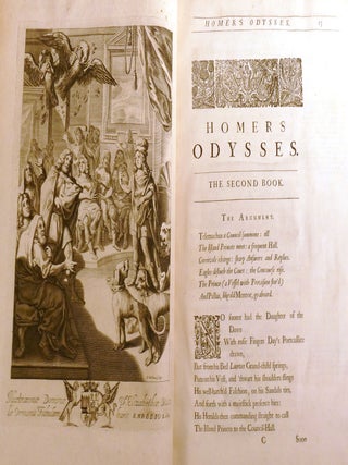 THE ILIAD AND THE ODYSSEY Homer His Odysses and Iliad Translated, Adorn'd with Sculpture, and Illustrated with Annotations, by John Ogilby, Esq.