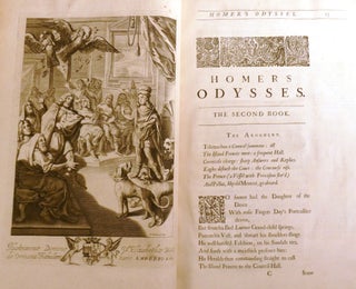THE ILIAD AND THE ODYSSEY; Homer His Odysses and Iliad Translated, Adorn'd with Sculpture, and Illustrated with Annotations, by John Ogilby, Esq.