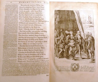 THE ILIAD AND THE ODYSSEY; Homer His Odysses and Iliad Translated, Adorn'd with Sculpture, and Illustrated with Annotations, by John Ogilby, Esq.