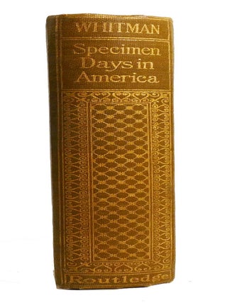 SPECIMEN DAYS IN AMERICA