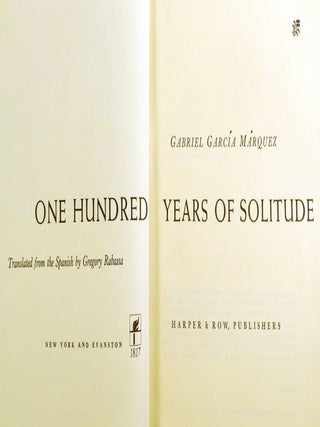 ONE HUNDRED YEARS OF SOLITUDE