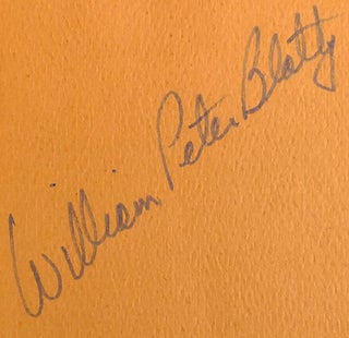 THE EXORCIST; Signed