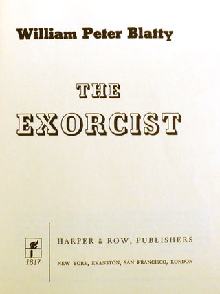 THE EXORCIST; Signed