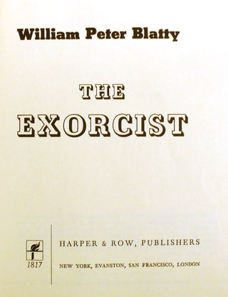 THE EXORCIST; Signed
