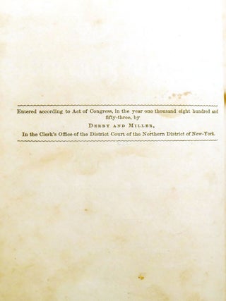 TWELVE YEARS A SLAVE; First Edition 1853