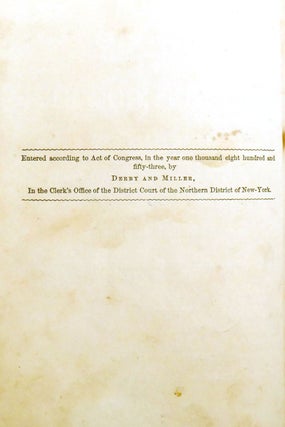 TWELVE YEARS A SLAVE; First Edition 1853