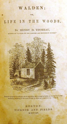 WALDEN, OR, LIFE IN THE WOODS; First Edition 1854