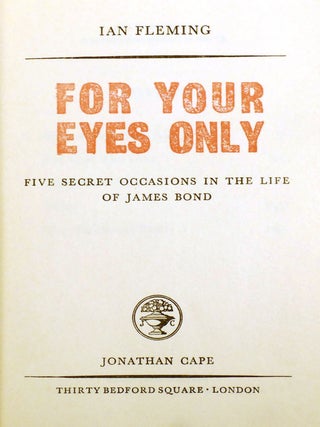 FOR YOUR EYES ONLY