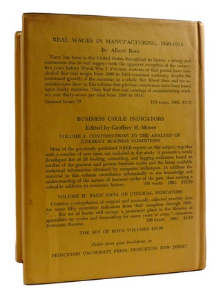 A MONETARY HISTORY OF THE UNITED STATES 1867-1960