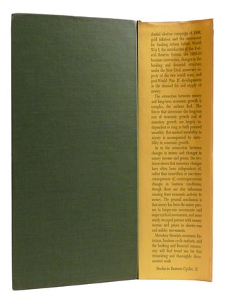 A MONETARY HISTORY OF THE UNITED STATES 1867-1960