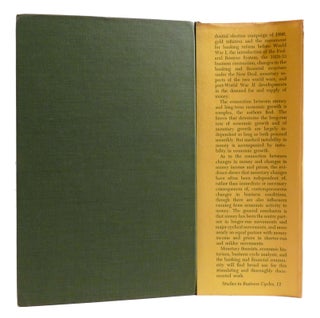 A MONETARY HISTORY OF THE UNITED STATES 1867-1960