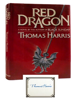 RED DRAGON; Signed. Thomas Harris.