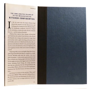 MEDIUM RAW; A Bloody Valentine to the World of Food and the People Who Cook Signed