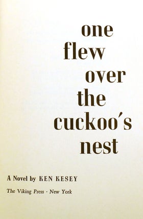 ONE FLEW OVER THE CUCKOO'S NEST; Signed