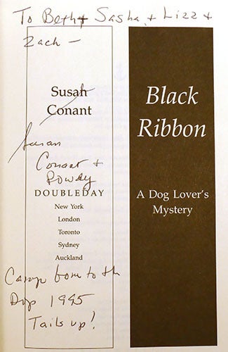 BLACK RIBBON A Dog Lover's Mystery Signed | Susan Conant | First ...