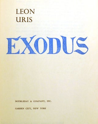 EXODUS; Signed