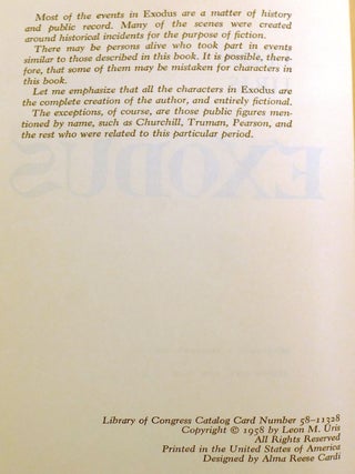 EXODUS; Signed