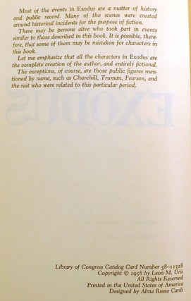 EXODUS; Signed