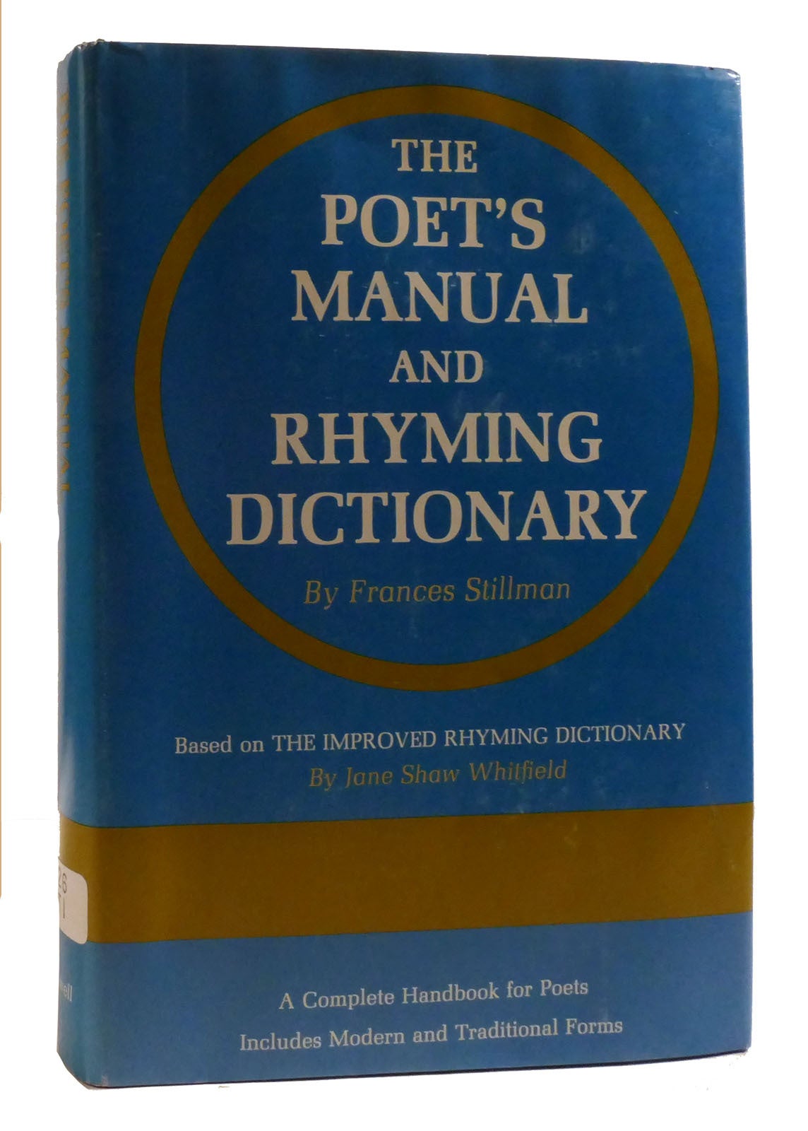 THE POET'S MANUAL AND RHYMING DICTIONARY | Frances Stillman | First ...