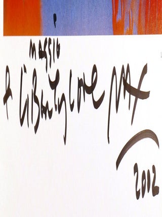 THE ART OF PETER MAX; Signed
