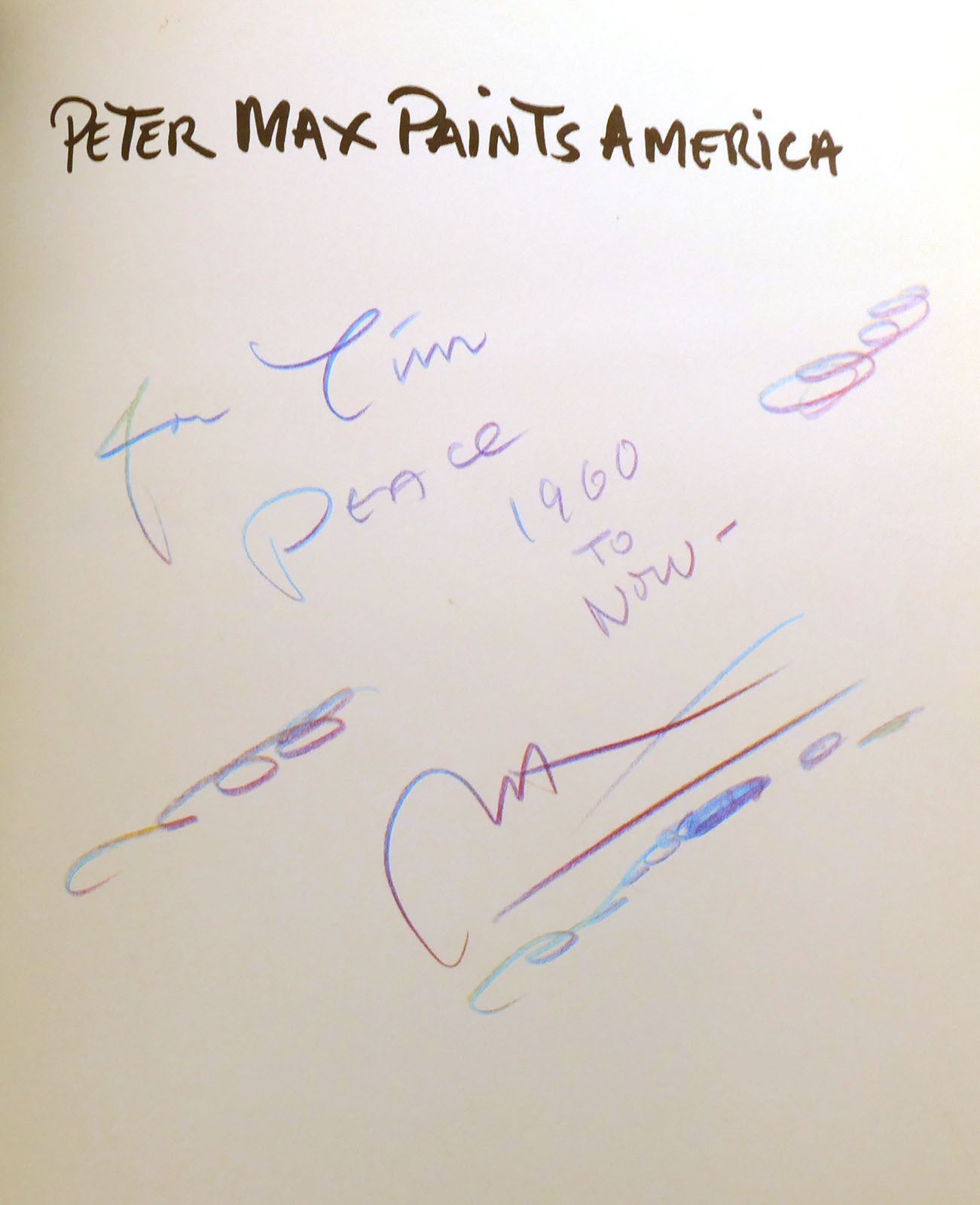 PETER MAX PAINTS AMERICA; Signed | Peter Max | First Edition