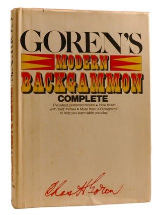 Item #200137 GOREN'S MODERN BACKGAMMON COMPLETE. Charles Goren