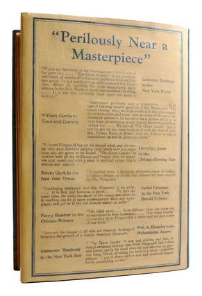 THE GREAT GATSBY; True First Issue in Original Jacket