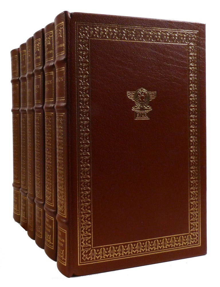 Item #201025 THE DECLINE AND FALL OF THE ROMAN EMPIRE, VOL. I - VI; Franklin Library. Edward Gibbon.