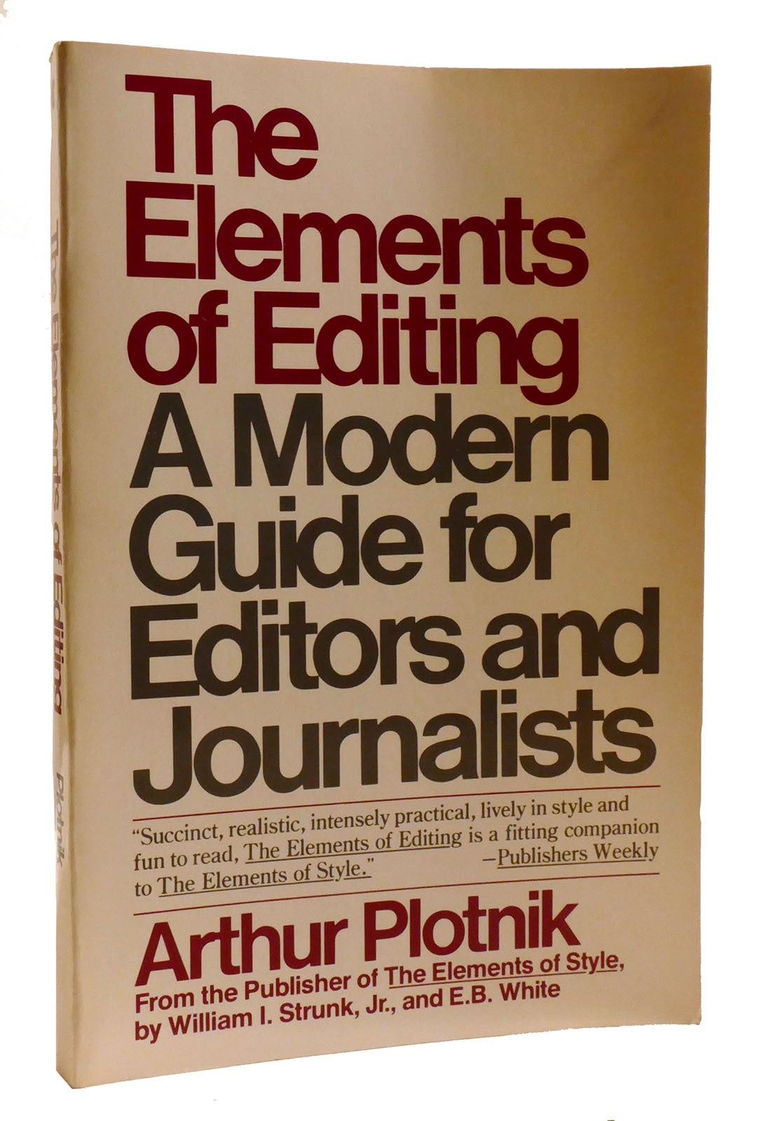 THE ELEMENTS OF EDITING A Modern Guide for Editors and Journalists ...