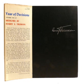 MEMOIRS OF HARRY S. TRUMAN 2 VOLUME SET; Year of Decisions, Years of Trial and Hope 1946-1952 Signed